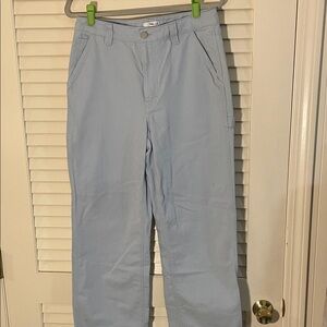 Aritzia TNA Workwear Light Blue High Rise Twill Carpenter Denim Straight Pants